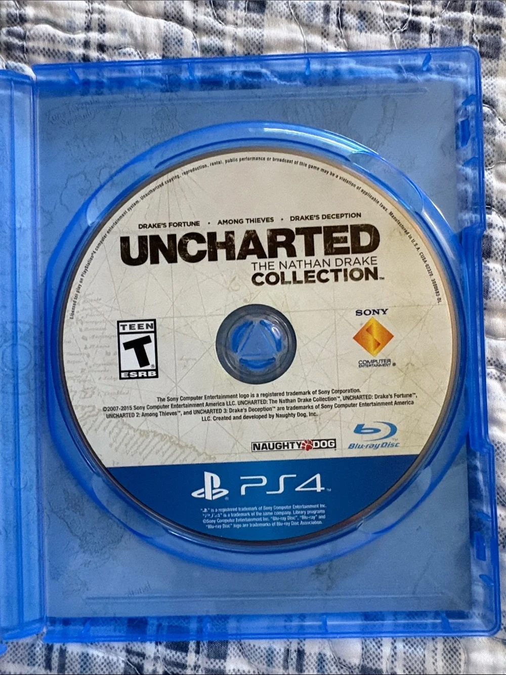 Sony PS4 Uncharted: The Nathan Drake Collection - Blue Case